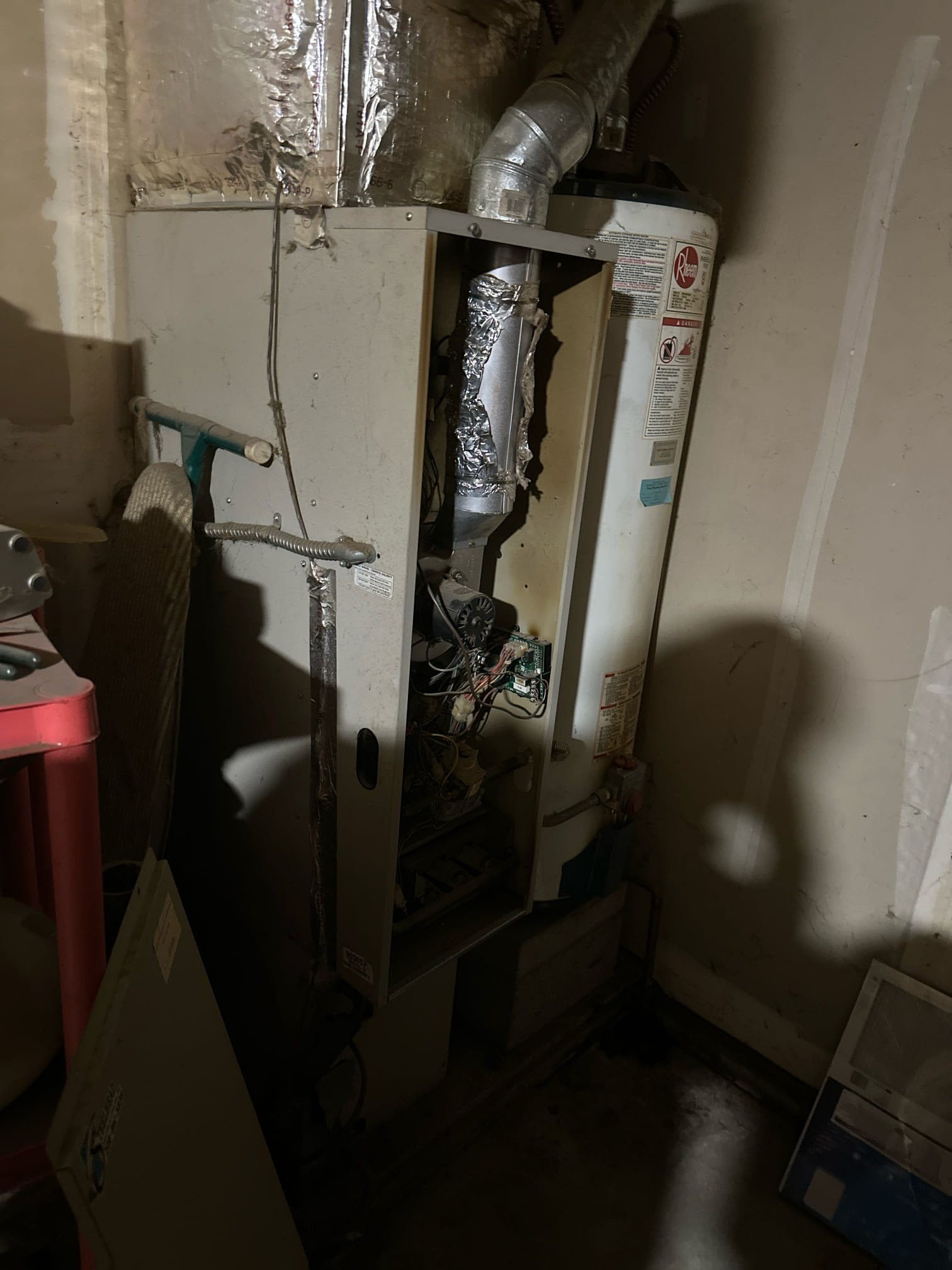 Star: gas furnace replacement — Star HVAC job (before)
