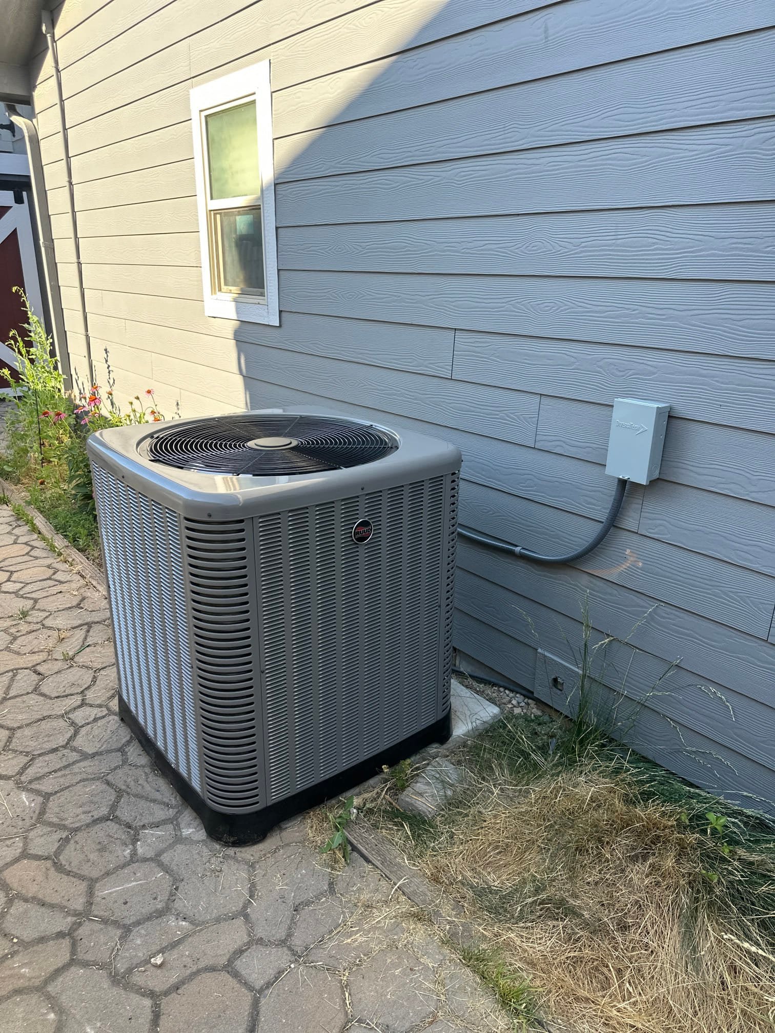 Middleton: central air replacement after repeated refrigerant leaks — Middleton HVAC job (after)